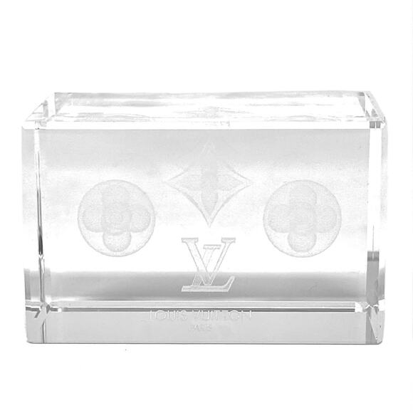 Louis Vuitton Monogram Crystal Paperweight - Picture 1 of 6